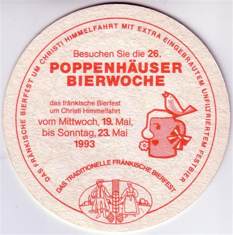 poppenhausen sw-by werner bierwoche 4b (rund215-bierwoche 1993-rot) 